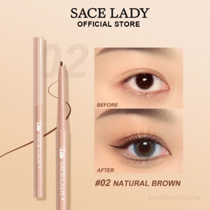 Chì kẻ mắt Sace Lady Eyeliner Pencil  2mm siêu mỏng chống thấm nước ảnh 10