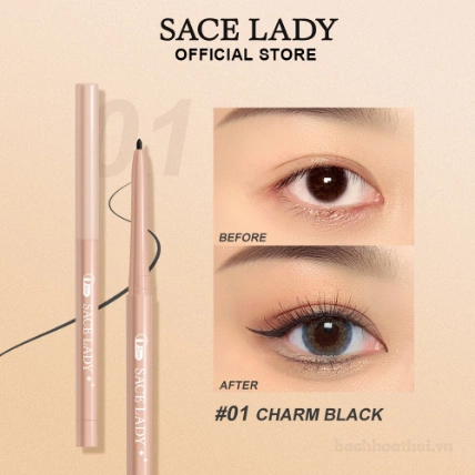 Chì kẻ mắt Sace Lady Eyeliner Pencil  2mm siêu mỏng chống thấm nước ảnh 11