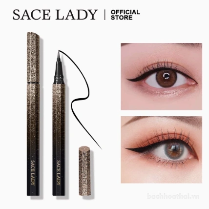 Kẻ mắt dạng nước Sace Lady Inky Black Eyeliner 1.2ml ảnh 9