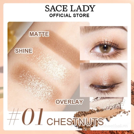 Phấn mắt 2 màu Sace Lady Makeup Eyeshadow Palette ảnh 8