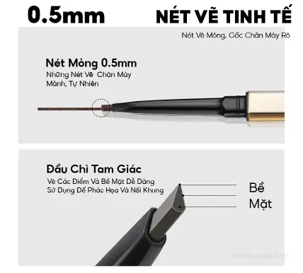 Chì kẻ mày Colorkey hai đầu lâu trôi kháng nước ảnh 6