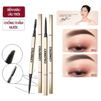 Ảnh sản phẩm Chì kẻ mày Colorkey hai đầu lâu trôi kháng nước 1