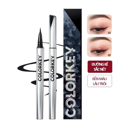 Bút kẻ mắt dạng lỏng Colorkey Floating Color Liquid Eyeliner siêu mảnh chống nước  ảnh 1