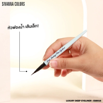 Bút kẻ mắt siêu mảnh Sivanna Colors Long Lasting Fine Eyeliner Makeup For Skin  ảnh 7