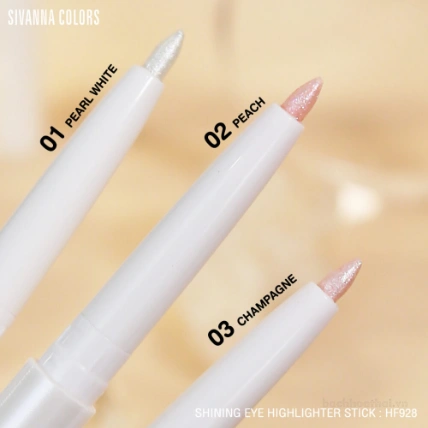 Bút nhũ bắt sáng Sivanna Colors Easy To Draw Shining Eye Highlighter Stick  ảnh 8