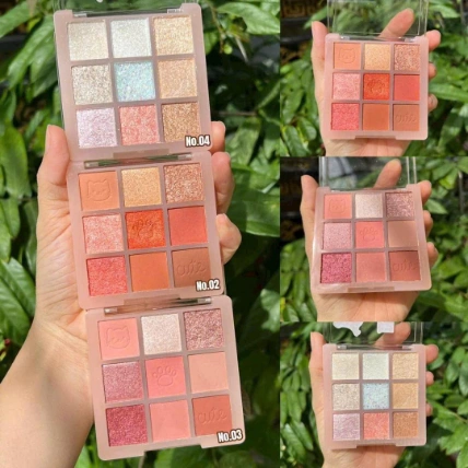 Bảng phấn mắt 9 ô Sivanna Colors Tiny Cute Eye Palette  ảnh 7