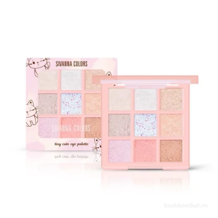 Bảng phấn mắt 9 ô Sivanna Colors Tiny Cute Eye Palette  ảnh 11