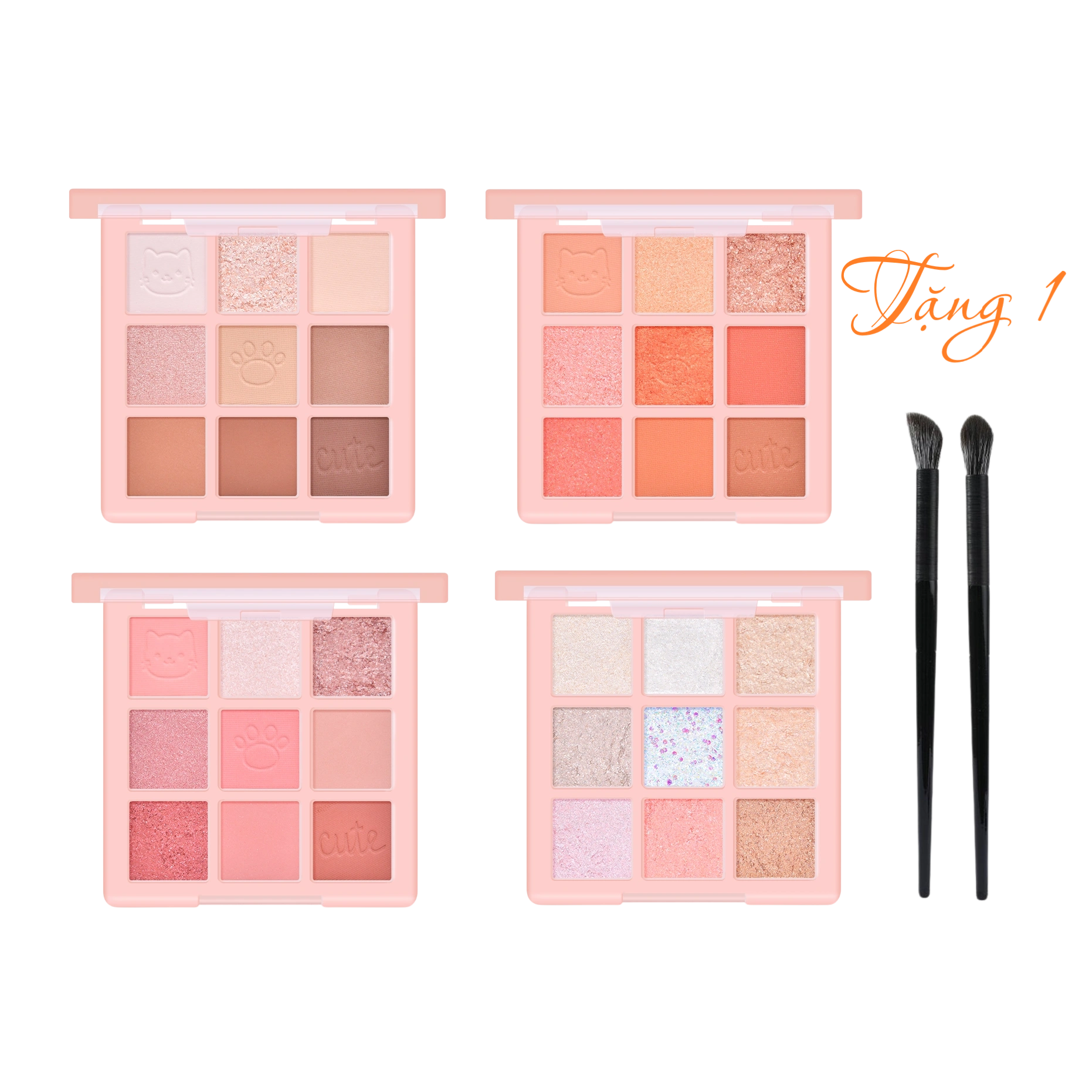Bảng phấn mắt 9 ô Sivanna Colors Tiny Cute Eye Palette