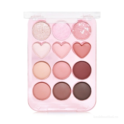 Bảng phấn mắt 12 ô mịn lì kèm nhũ Sivanna Colors Wafer Berry Eye Palette HF635 ảnh 11