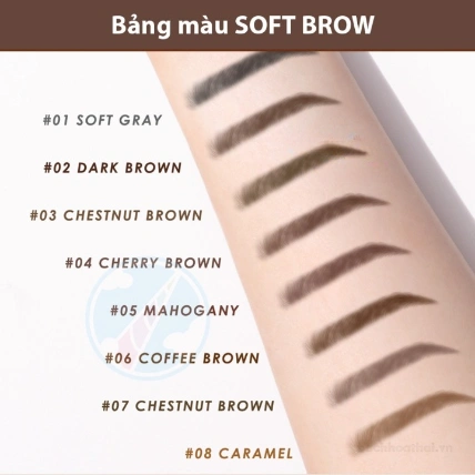 Chì kẻ mày siêu mảnh Cathy Doll Skinny Soft Brow Pencil ảnh 7