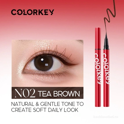 Bút kẻ mắt nước siêu mảnh Colorkey Skinny Lasting Liquid Eyeliner ảnh 8