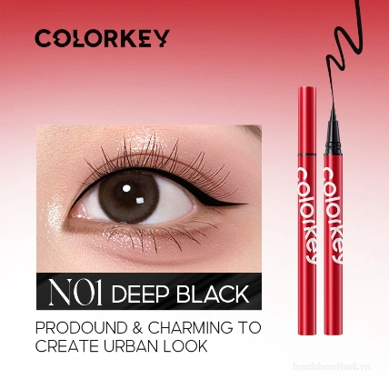 Bút kẻ mắt nước siêu mảnh Colorkey Skinny Lasting Liquid Eyeliner ảnh 9