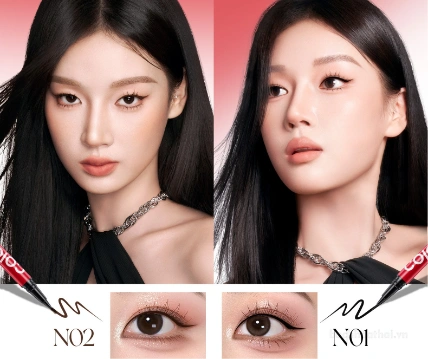 Bút kẻ mắt nước siêu mảnh Colorkey Skinny Lasting Liquid Eyeliner ảnh 10