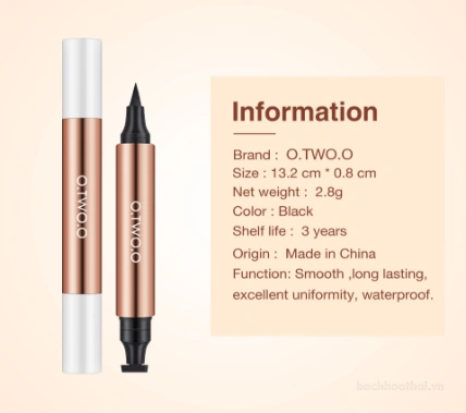 Bút kẻ mắt nước 2 đầu chống nước O.TWO.O Cat-Eye Stamp Eyeliner
ảnh 7