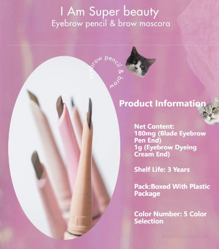 Chì kẻ mày hai đầu FLORTTE I Am Super Beauty Series ảnh 6
