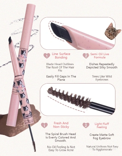 Chì kẻ mày hai đầu FLORTTE I Am Super Beauty Series ảnh 7