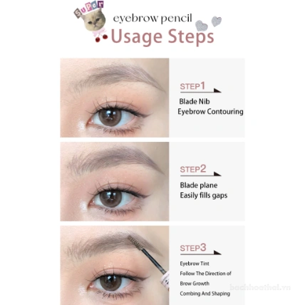 Chì kẻ mày hai đầu FLORTTE I Am Super Beauty Series ảnh 11