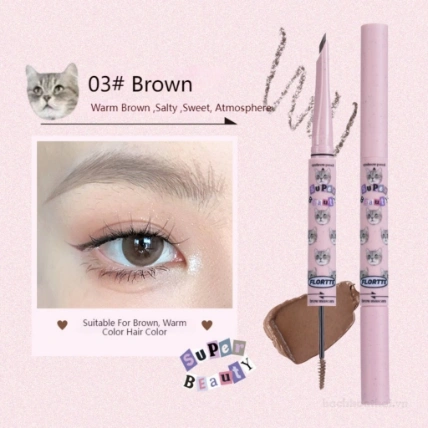 Chì kẻ mày hai đầu FLORTTE I Am Super Beauty Series ảnh 15