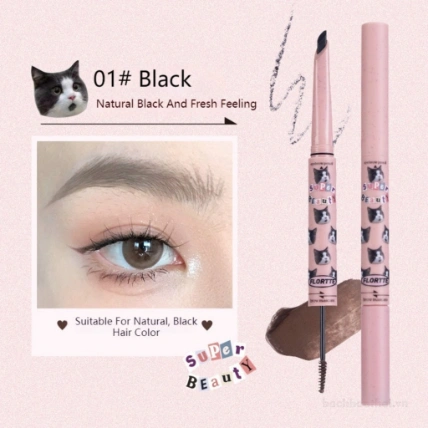 Chì kẻ mày hai đầu FLORTTE I Am Super Beauty Series ảnh 17