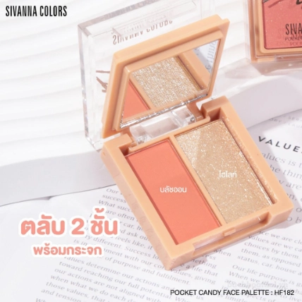 Phấn mắt 4+2 ô Sivanna Colors Pocket Candy Face Palette HF182 ảnh 4