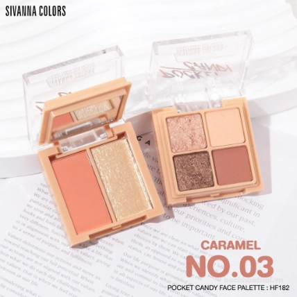 Phấn mắt 4+2 ô Sivanna Colors Pocket Candy Face Palette HF182 ảnh 9