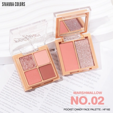 Phấn mắt 4+2 ô Sivanna Colors Pocket Candy Face Palette HF182 ảnh 10