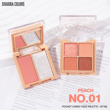 Phấn mắt 4+2 ô Sivanna Colors Pocket Candy Face Palette HF182 ảnh 11