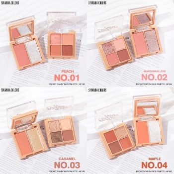 Ảnh sản phẩm Phấn mắt 4+2 ô Sivanna Colors Pocket Candy Face Palette HF182 1