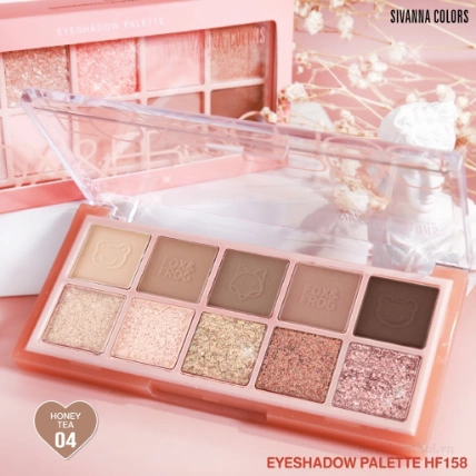 Phấn Mắt 10 Ô Sivanna Colors Eyeshadow Palette Fox & Frog HF158 ảnh 3
