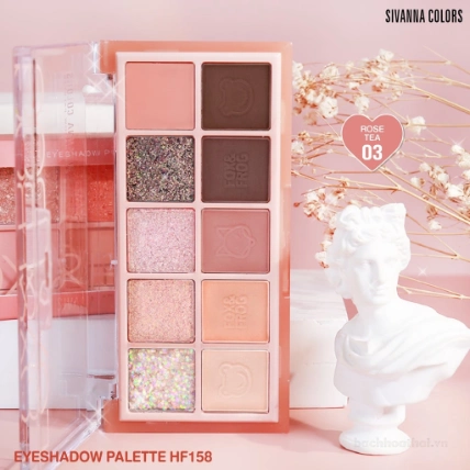 Phấn Mắt 10 Ô Sivanna Colors Eyeshadow Palette Fox & Frog HF158 ảnh 4