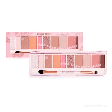 Phấn mắt Sivanna Colors 10 ô Glam To Go Eye Palette HF1009 
 ảnh 2