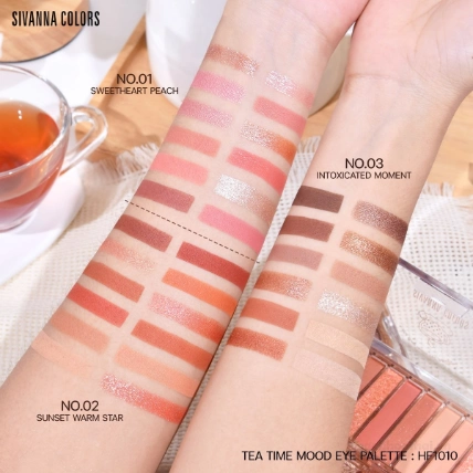 Phấn mắt Sivanna Colors 10 ô Glam To Go Eye Palette HF1009 
 ảnh 5
