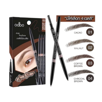 Ảnh sản phẩm Chì kẻ mày xoay 2 đầu Odbo Wow Brow Easy Auto Slim Eyebrow 0.1g OD781
 1