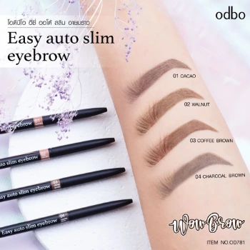 Ảnh sản phẩm Chì kẻ mày xoay 2 đầu Odbo Wow Brow Easy Auto Slim Eyebrow 0.1g OD781
 2