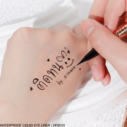Kẻ mắt nước Sivanna Colors Waterproof Liquid Eye Liner Lasting Liner HF9031 ảnh 4