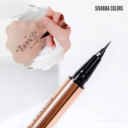 Kẻ mắt nước Sivanna Colors Waterproof Liquid Eye Liner Lasting Liner HF9031 ảnh 5
