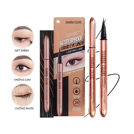 Kẻ mắt nước Sivanna Colors Waterproof Liquid Eye Liner Lasting Liner HF9031 ảnh 1