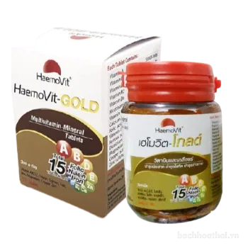 Ảnh sản phẩm Viên uống bồi bổ cơ thể, thần kinh, bổ huyết Haemovit – Gold Thái Lan 1