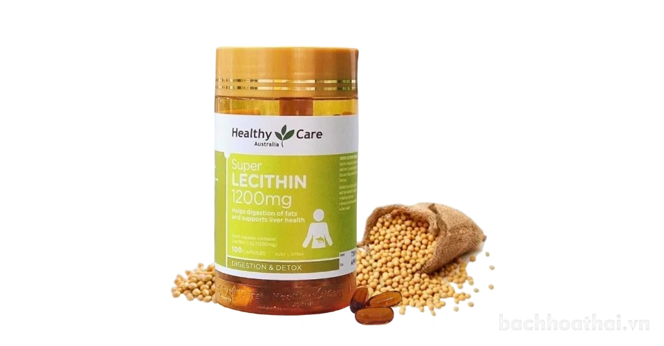 Viên uống mầm đậu nành Healthy Care Super Lecithin 1200mg