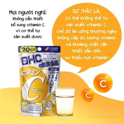 Viên uống bổ sung vitamin C DHC 60 Days Nhật Bản ảnh 6