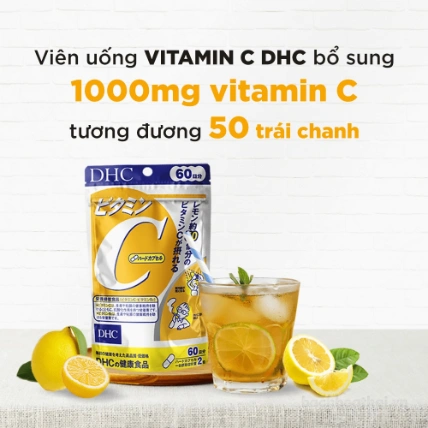 Viên uống bổ sung vitamin C DHC 60 Days Nhật Bản ảnh 12