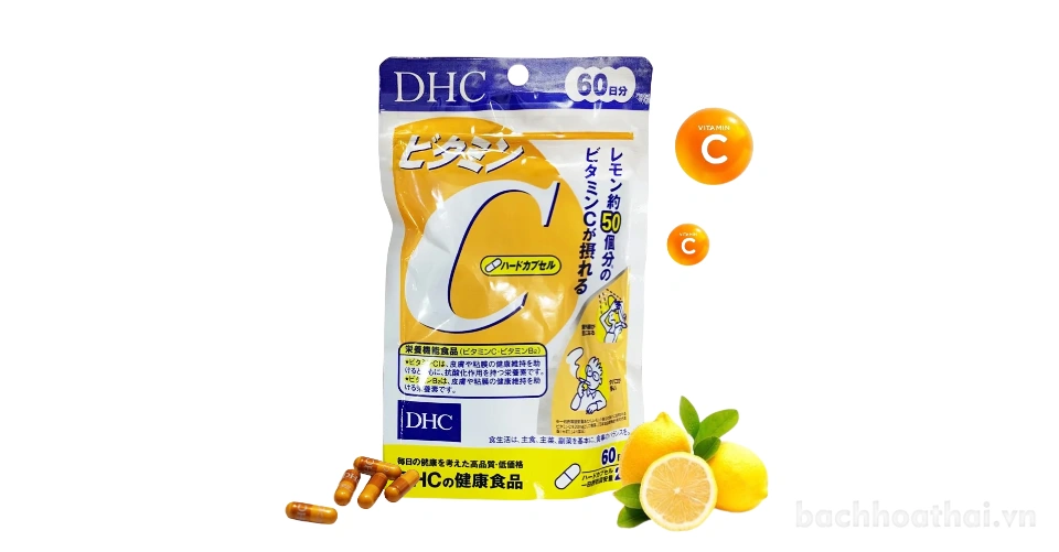 Viên uống bổ sung vitamin C DHC 60 Days Nhật Bản