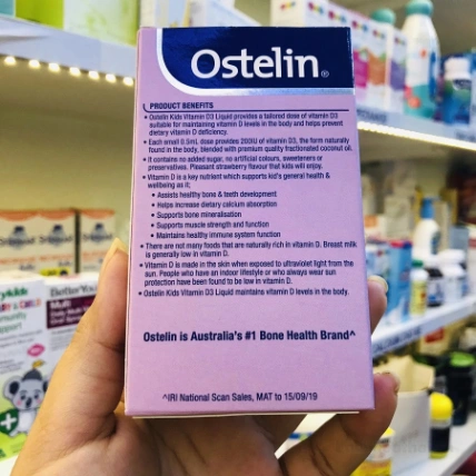 Ostelin Kids Vitamin D3  thuốc nước bổ sung vitamin D cho trẻ em ảnh 6