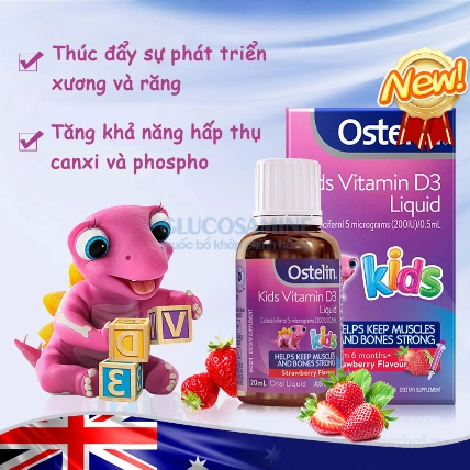 Ostelin Kids Vitamin D3  thuốc nước bổ sung vitamin D cho trẻ em ảnh 13