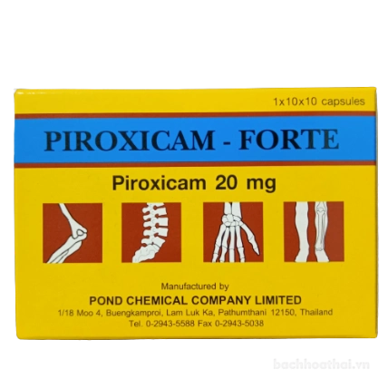 Viên uống điều trị viêm khớp dạng thấp và gút cấp tính Piroxicam - Forte 20mg ảnh 3