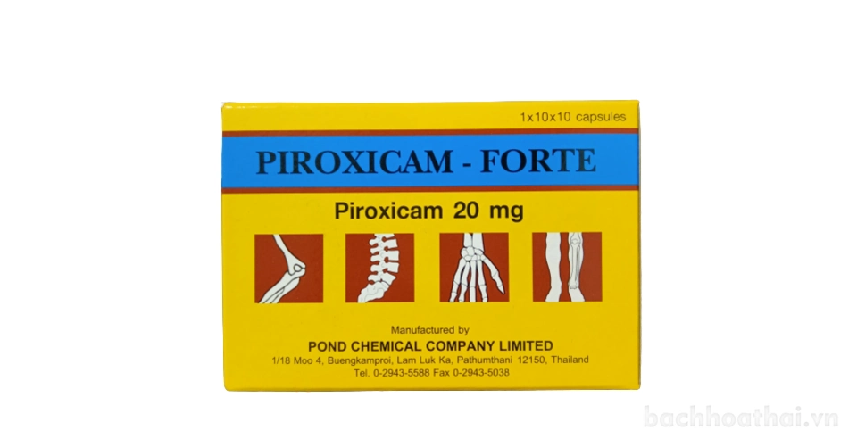 Viên uống điều trị viêm khớp dạng thấp và gút cấp tính Piroxicam - Forte 20mg