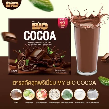 Detox cơ thể giảm thèm ăn Ca cao hòa tan Khunchan My Bio Cocoa Coffee  ảnh 3