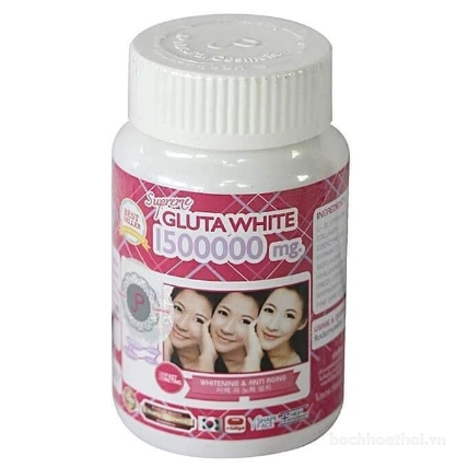 Viên uống trắng da chống lão hóa hàm lượng cao Supreme Gluta White 1500000 mg  ảnh 3