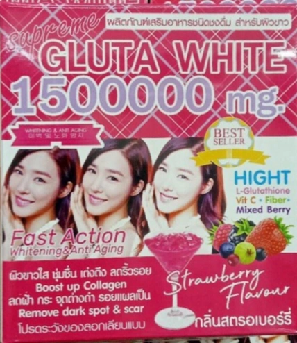 Viên uống trắng da chống lão hóa hàm lượng cao Supreme Gluta White 1500000 mg  ảnh 13