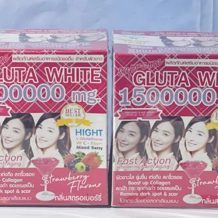 Viên uống trắng da chống lão hóa hàm lượng cao Supreme Gluta White 1500000 mg  ảnh 15